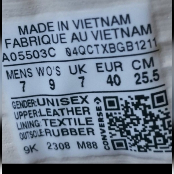 Converse Gender Inclusive ChuckTaylor All Star Unisex S 9.5 Women's / 7.5 Men's - Picture 15 of 15